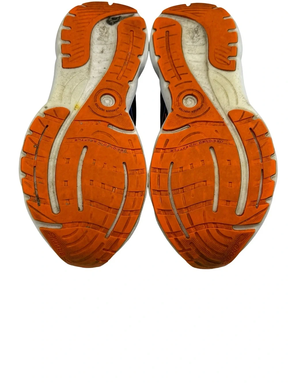Brooks Glycerin 20 Mens 10 D Blue Orange Cushioned Running Shoes 1103821D444